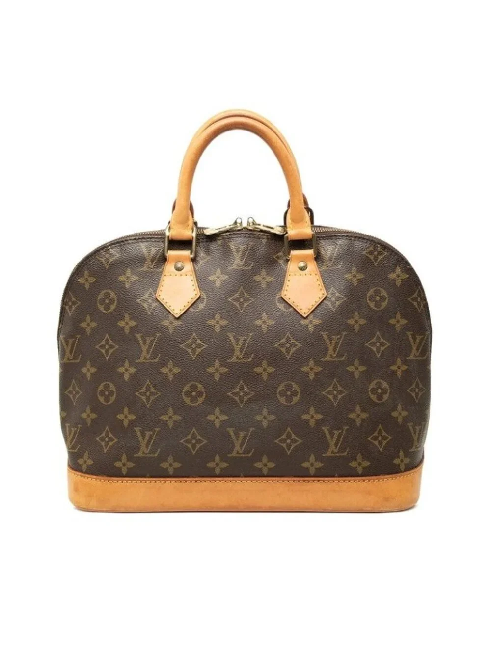 Louis Vuitton Monogram Alma PM 2-Way Shoulder Bag Brown Leather
